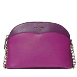 Kate Spade Purple Payton Colorblock Small Dome Crossbody Bag NWT